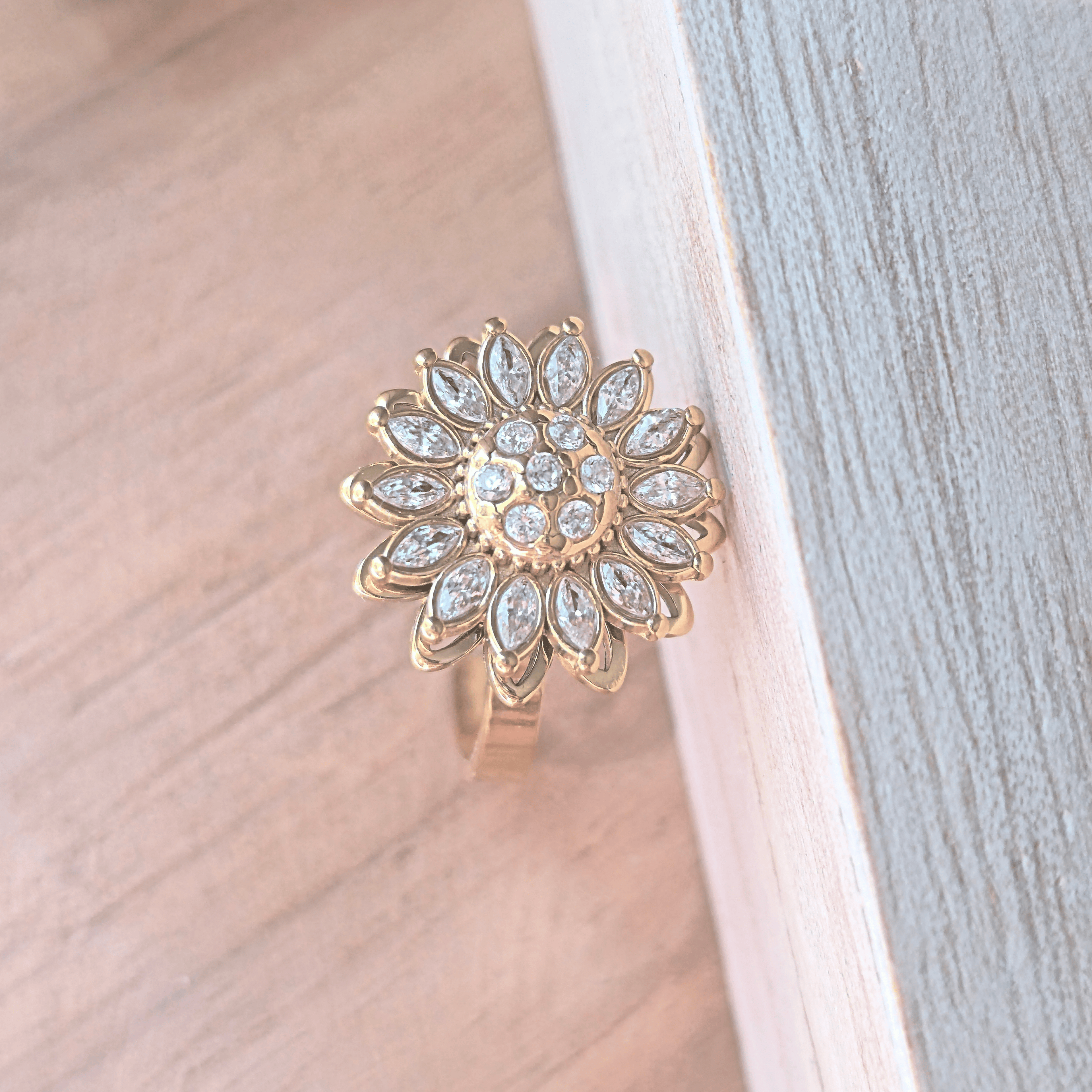 Bague Fleur Anti-Stress