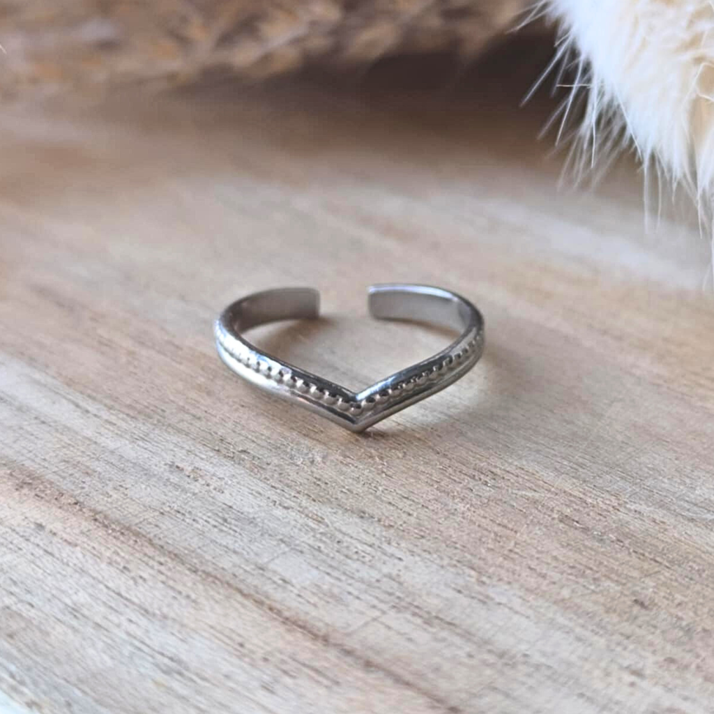 Bague fine en V – acier inoxydable
