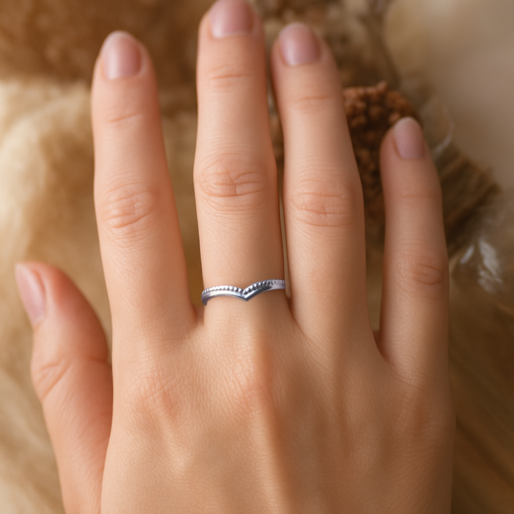 Bague fine en V – acier inoxydable