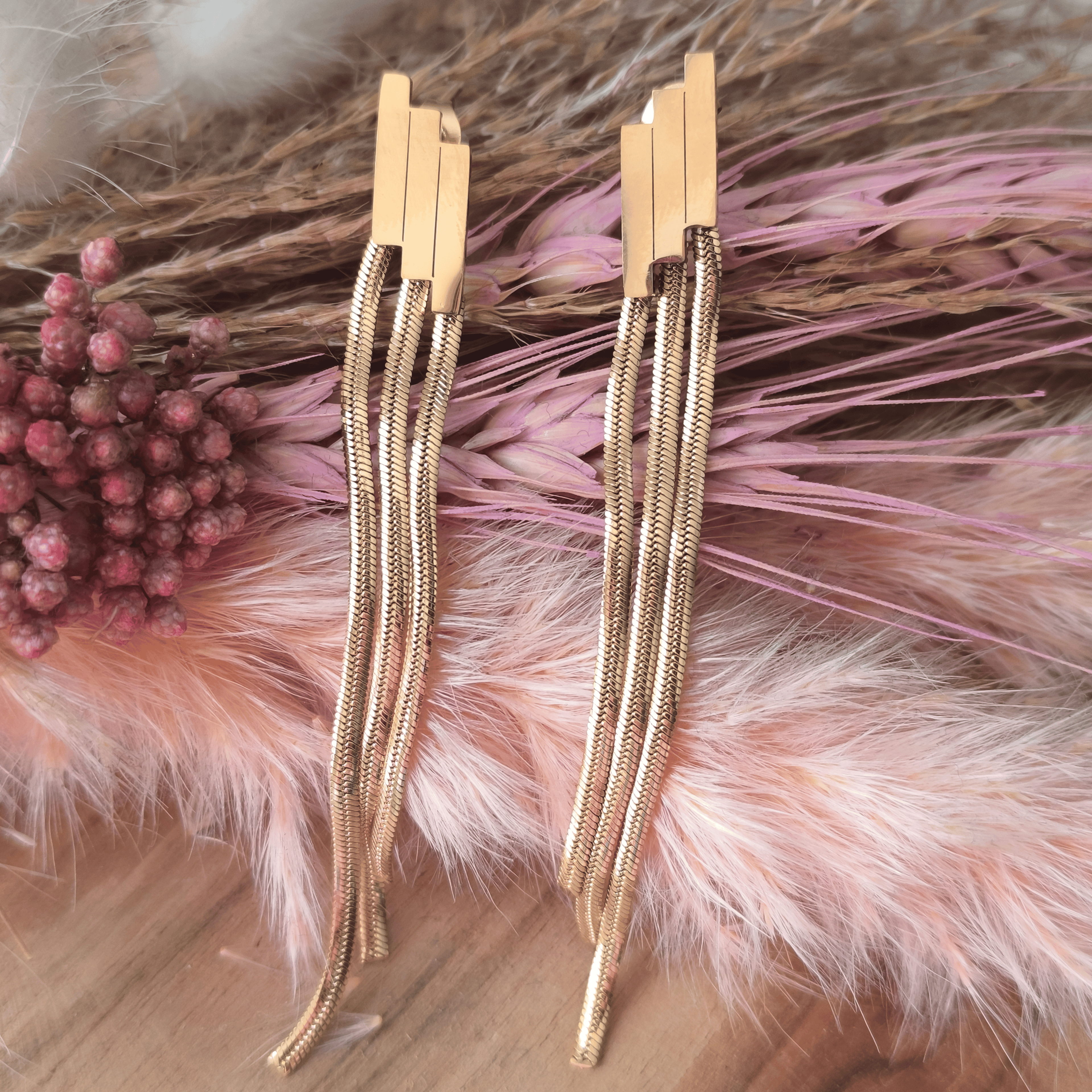 Boucles d’oreilles pendantes élégantes