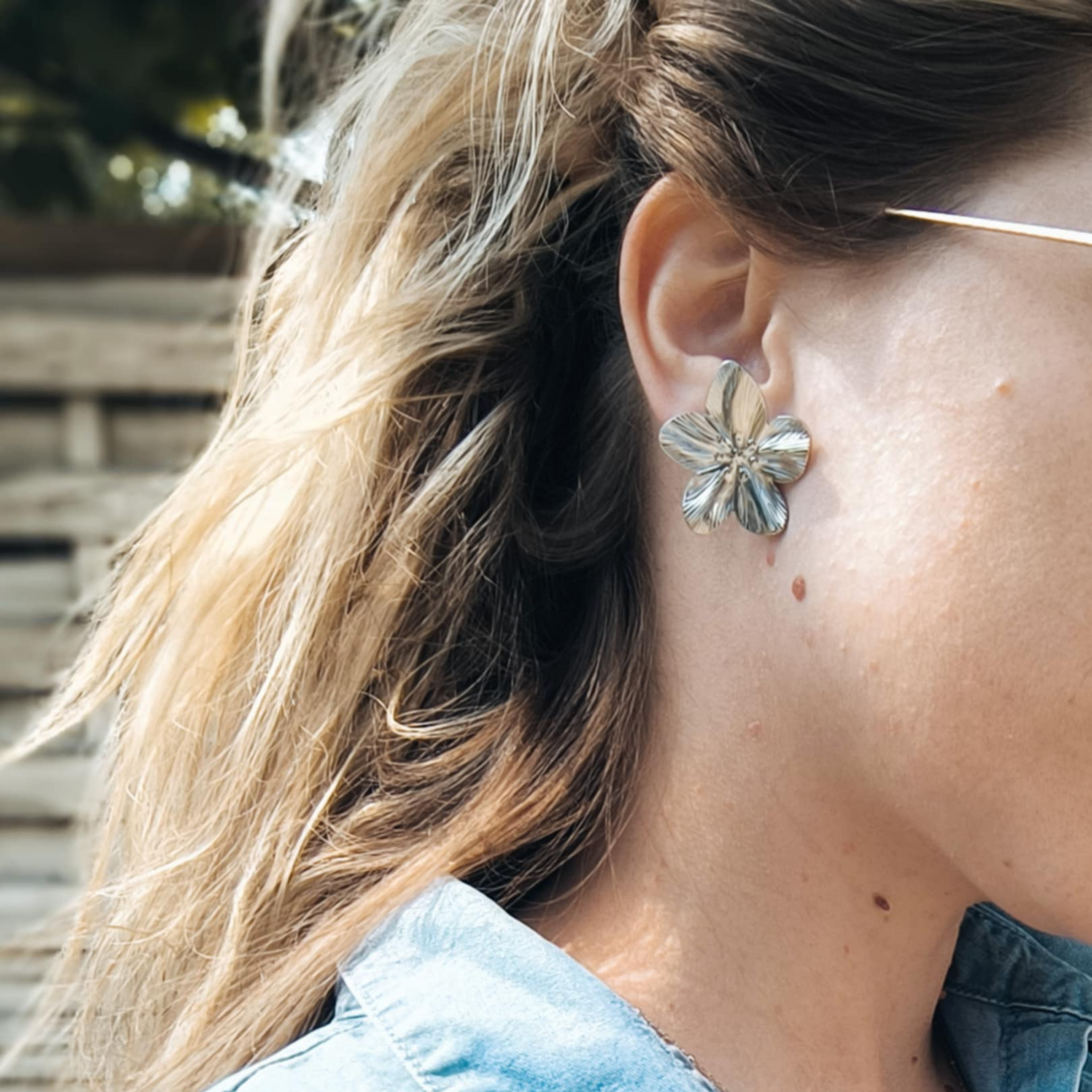 Boucles d’oreilles classe et basique en acier inoxydable – Doré & Argenté