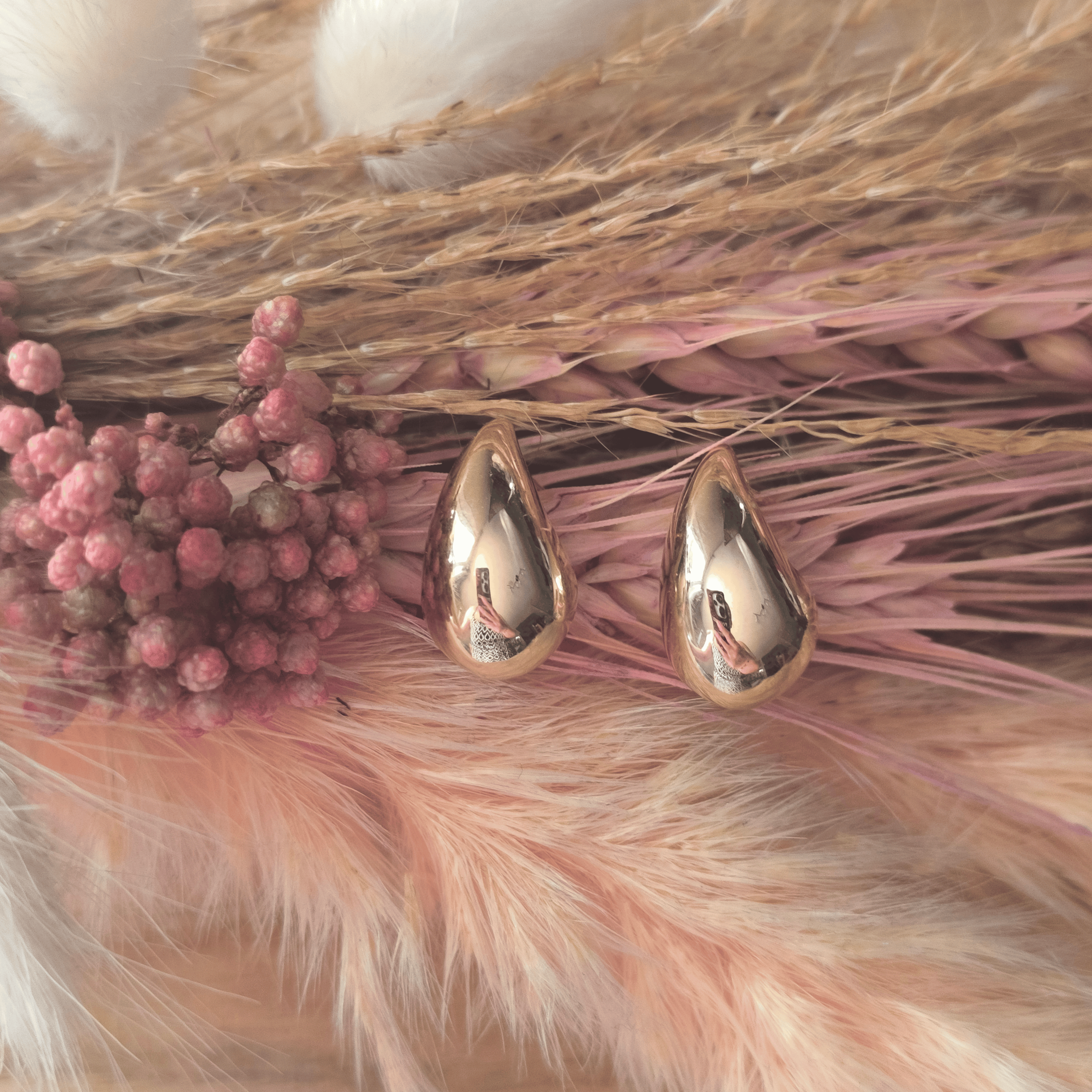 Boucles d'oreilles Goutte Élégance en acier inoxydable
