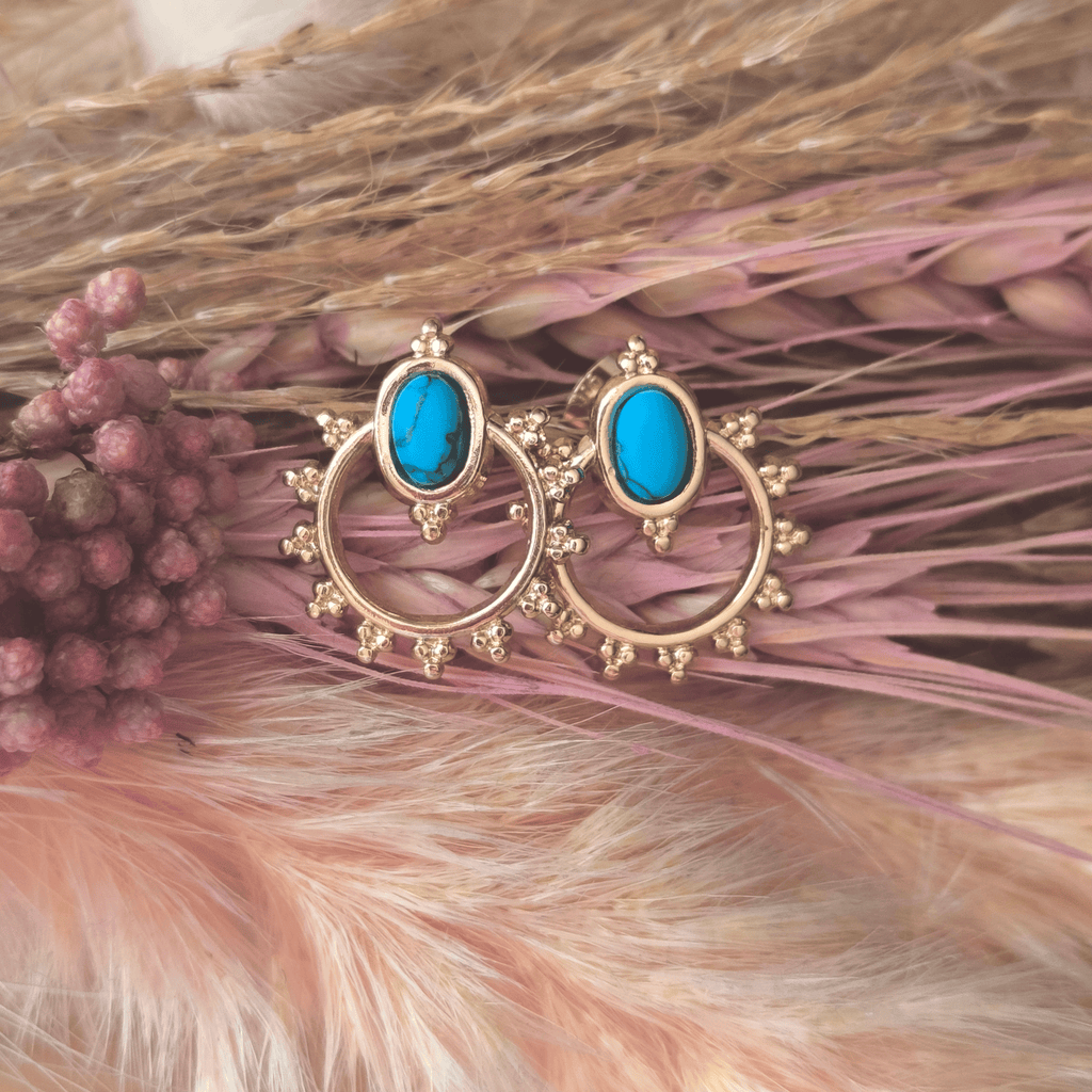 Boucles d'oreilles Noor – Acier inoxydable & perle