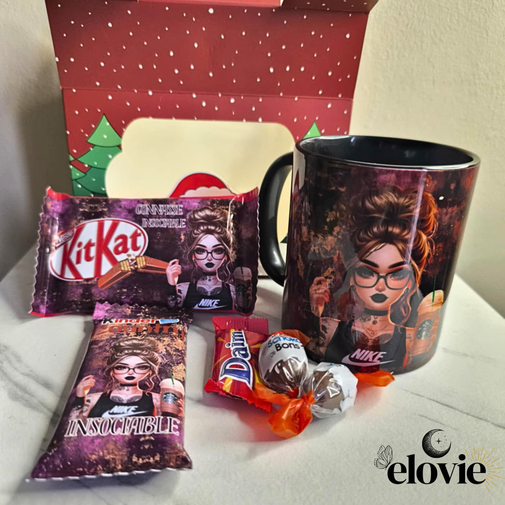 🎁 Box de Noël personnalisée – “Connasse insociable”