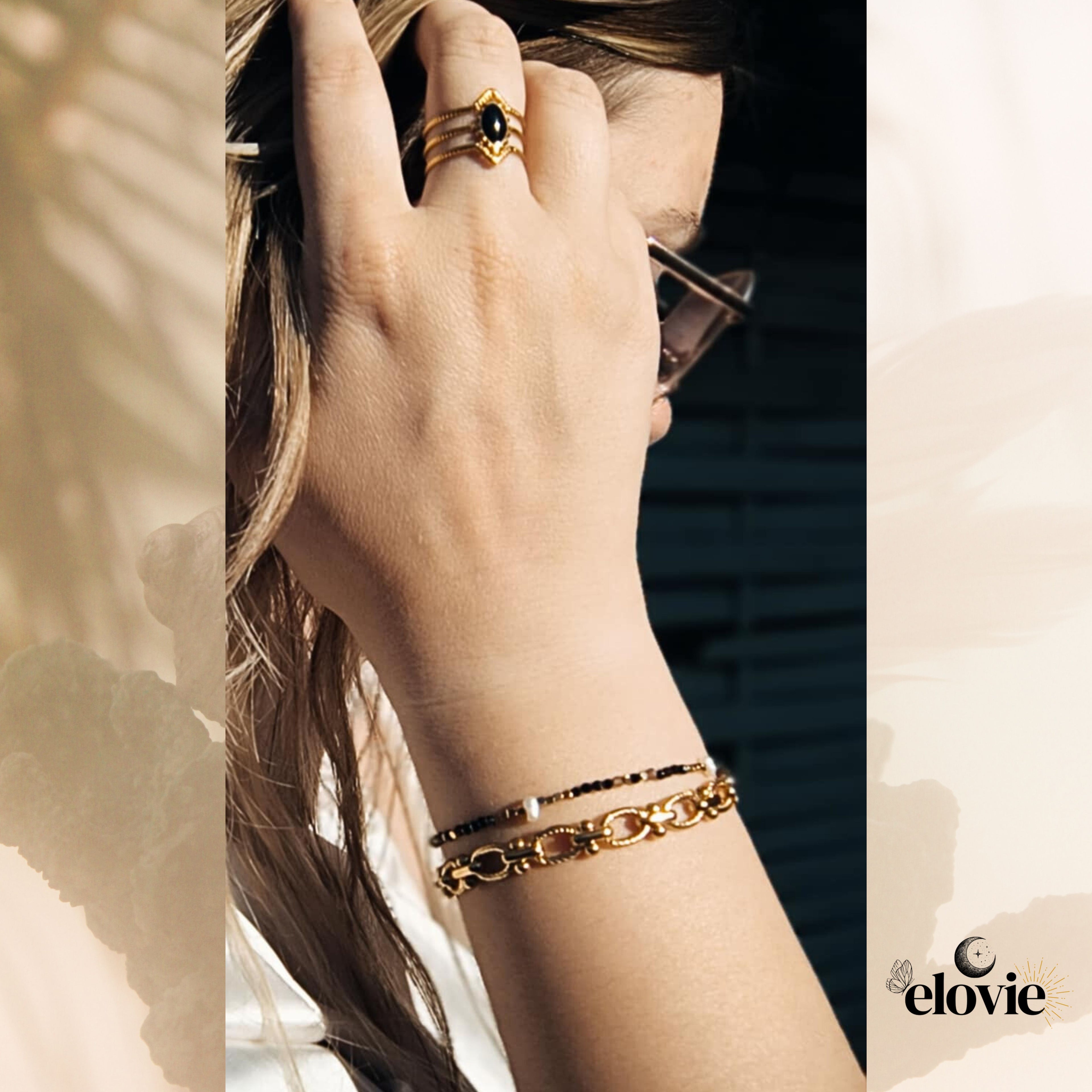 Bracelet Maille Ovale Doré en Acier Inoxydable – Design Habillé et Raffiné