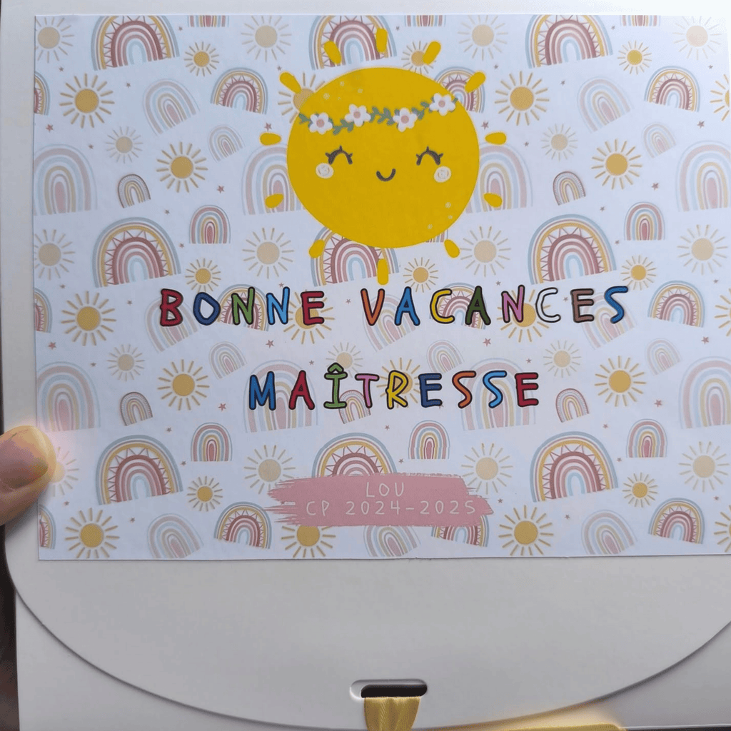 Box Personnalisée Soleil & École ☀️📚
