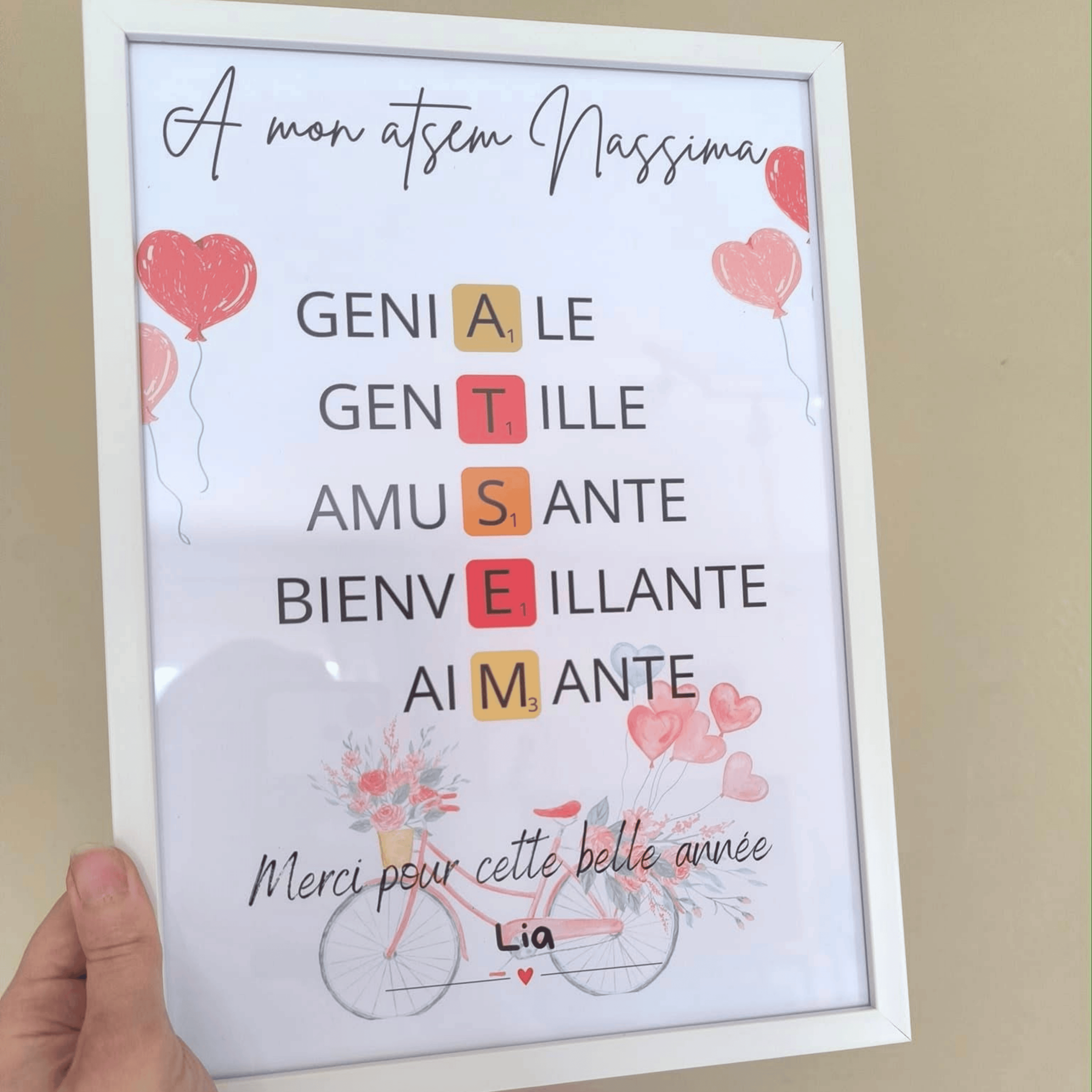 Cadre ATSEM Personnalisé