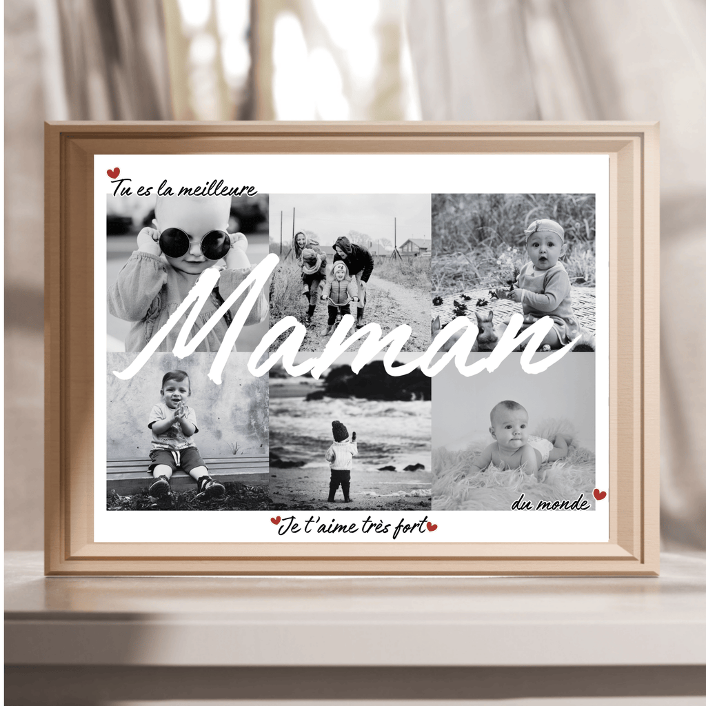Cadre personnalisé avec vos photos – Fête des Mères