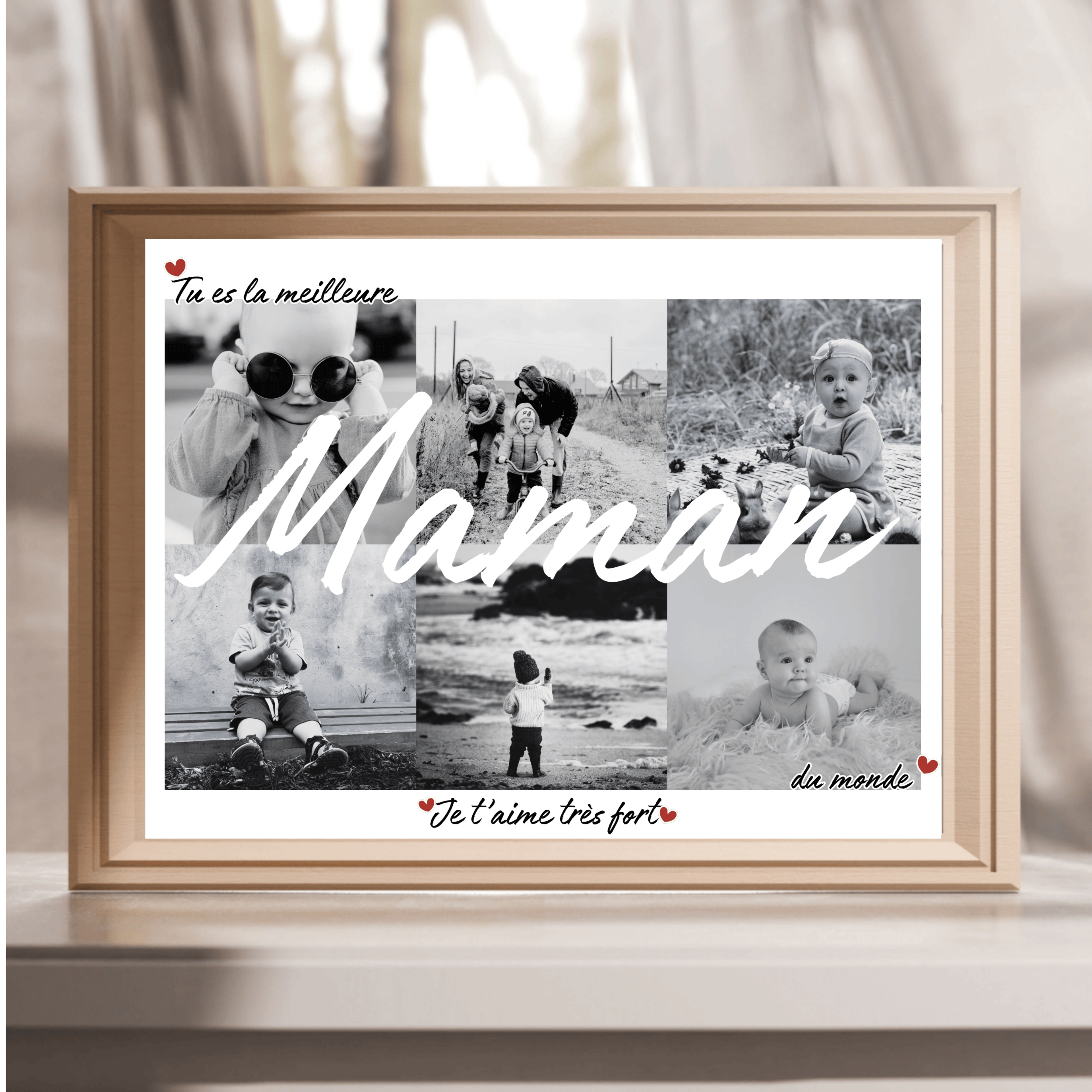 Cadre personnalisé avec vos photos – Fête des Mères