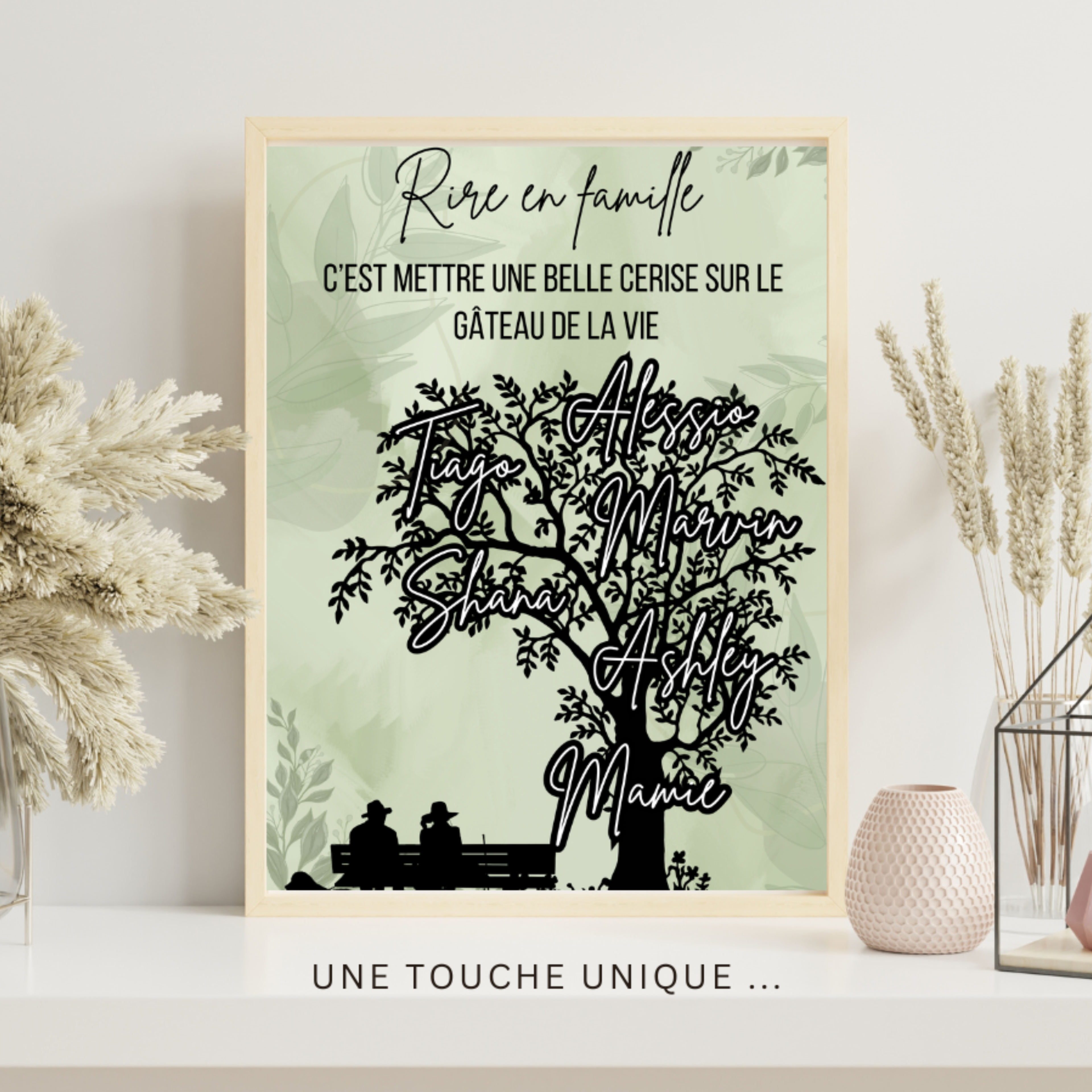 Cadre Arbre Personnalisé avec Prénom