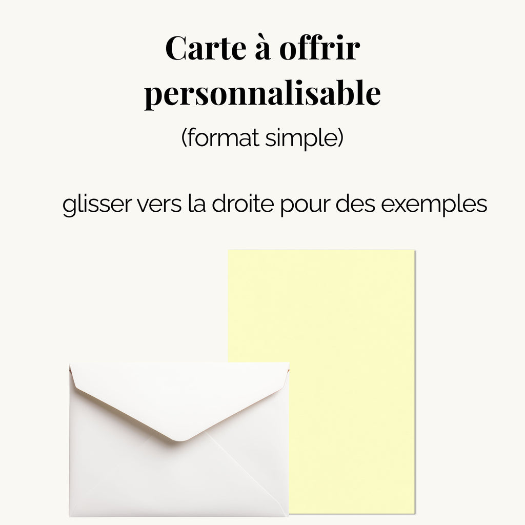 Carte Personnalisée à Offrir – Mariage, Anniversaire, Baptême & Autres occasions