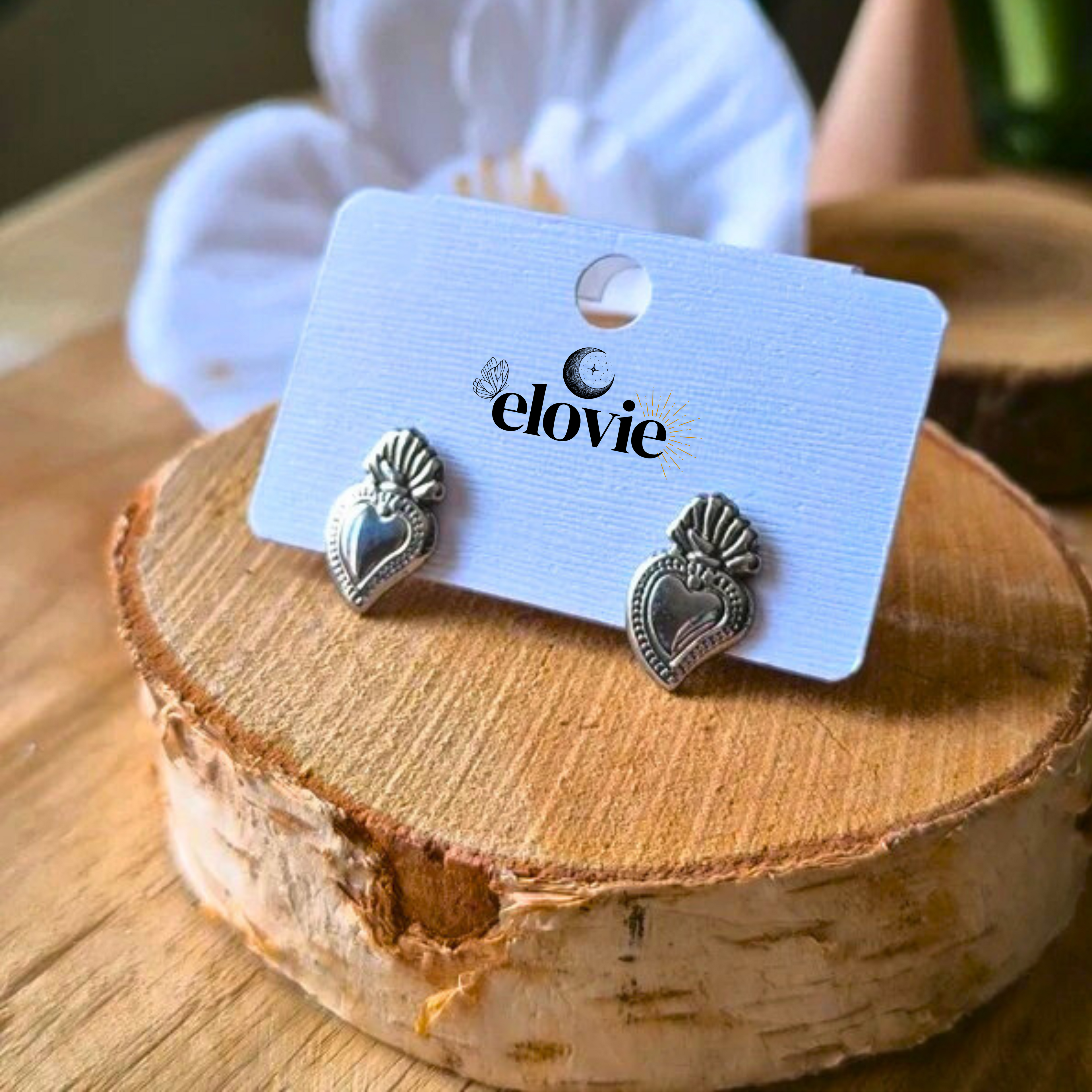 Puces d’oreilles cœur sacré