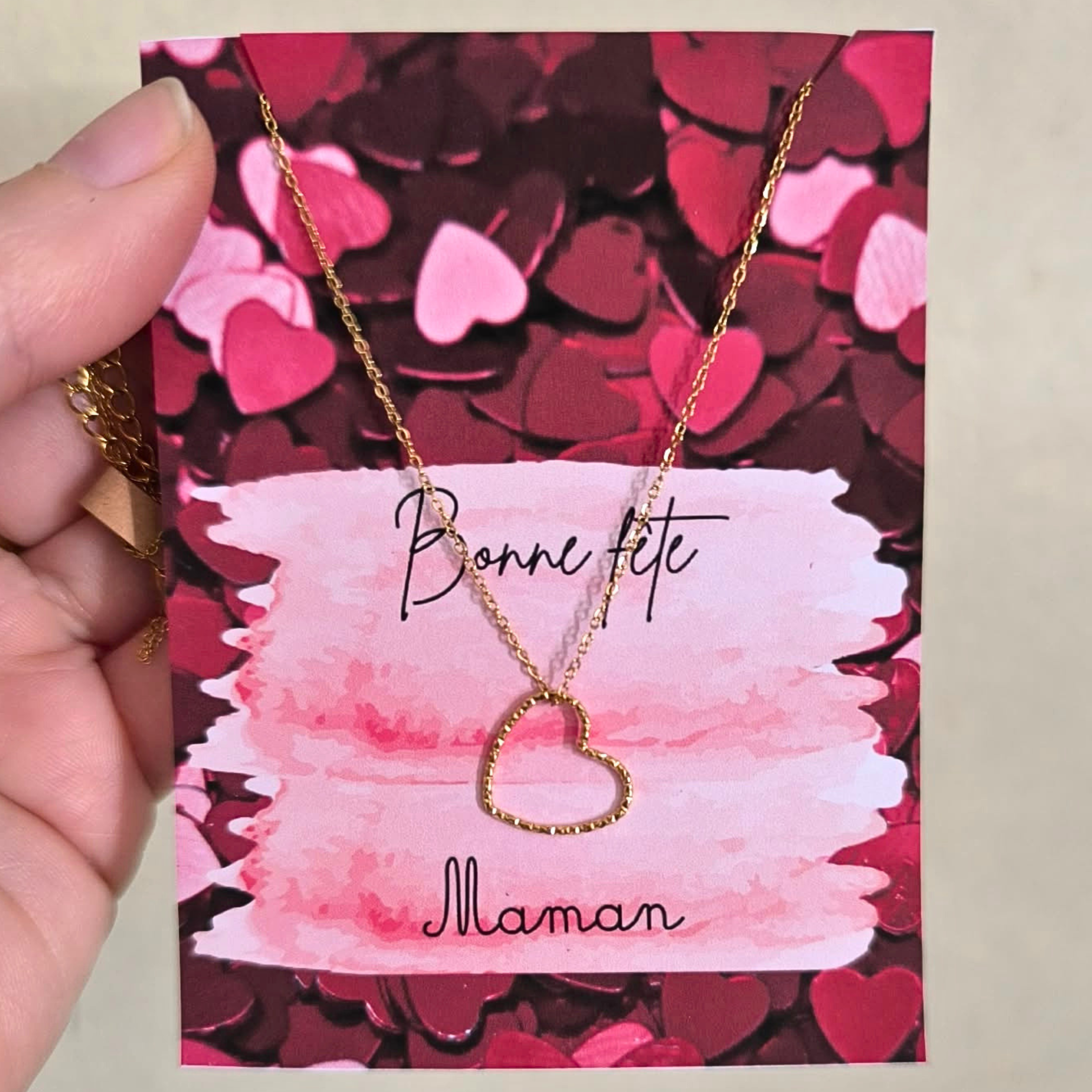 Collier cœur personnalisé