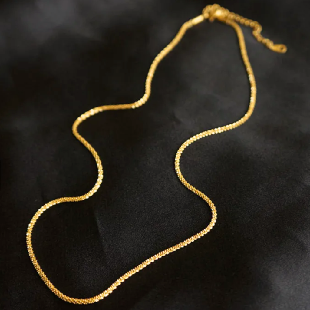 Collier entrelacé lumineux – acier inoxydable