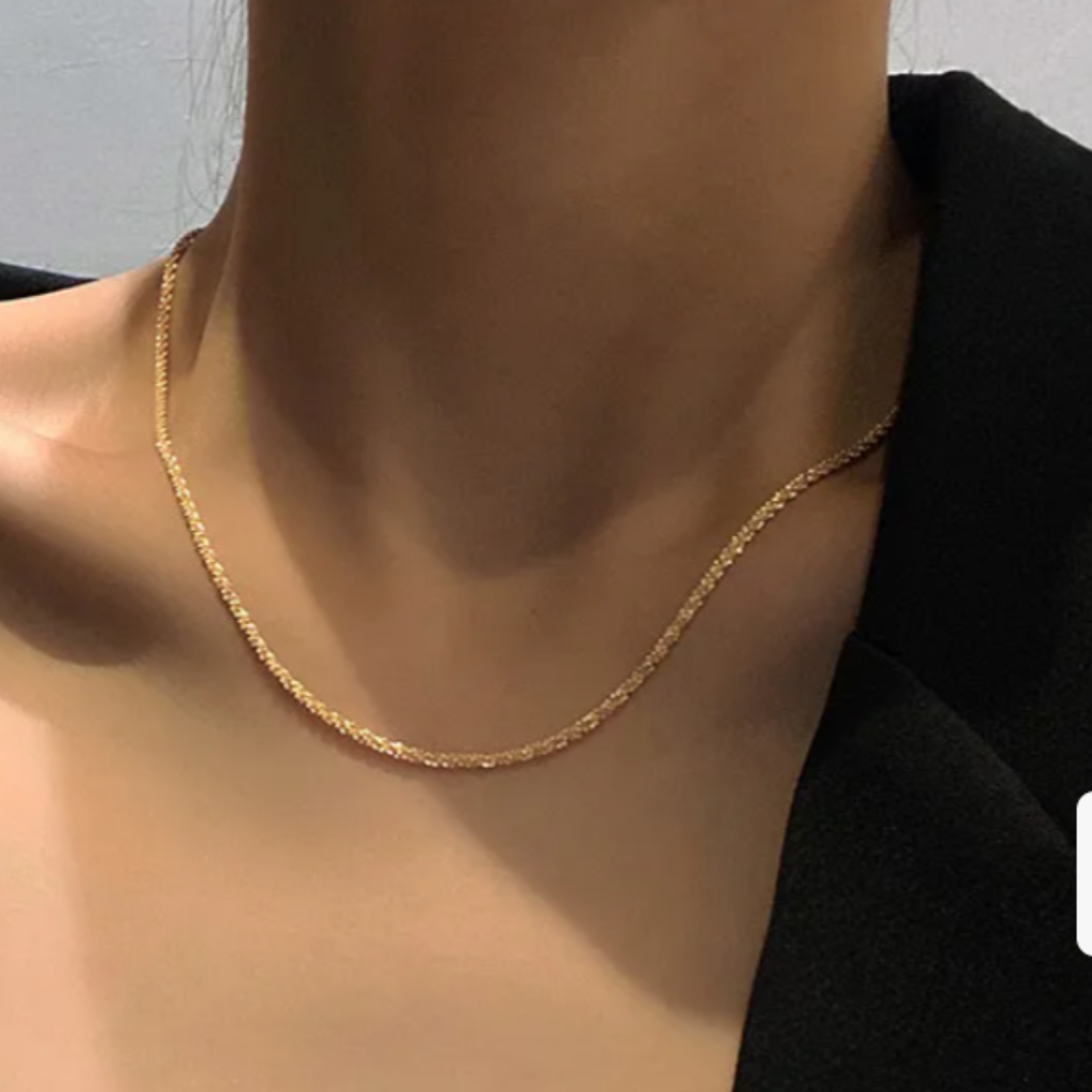Collier entrelacé lumineux – acier inoxydable