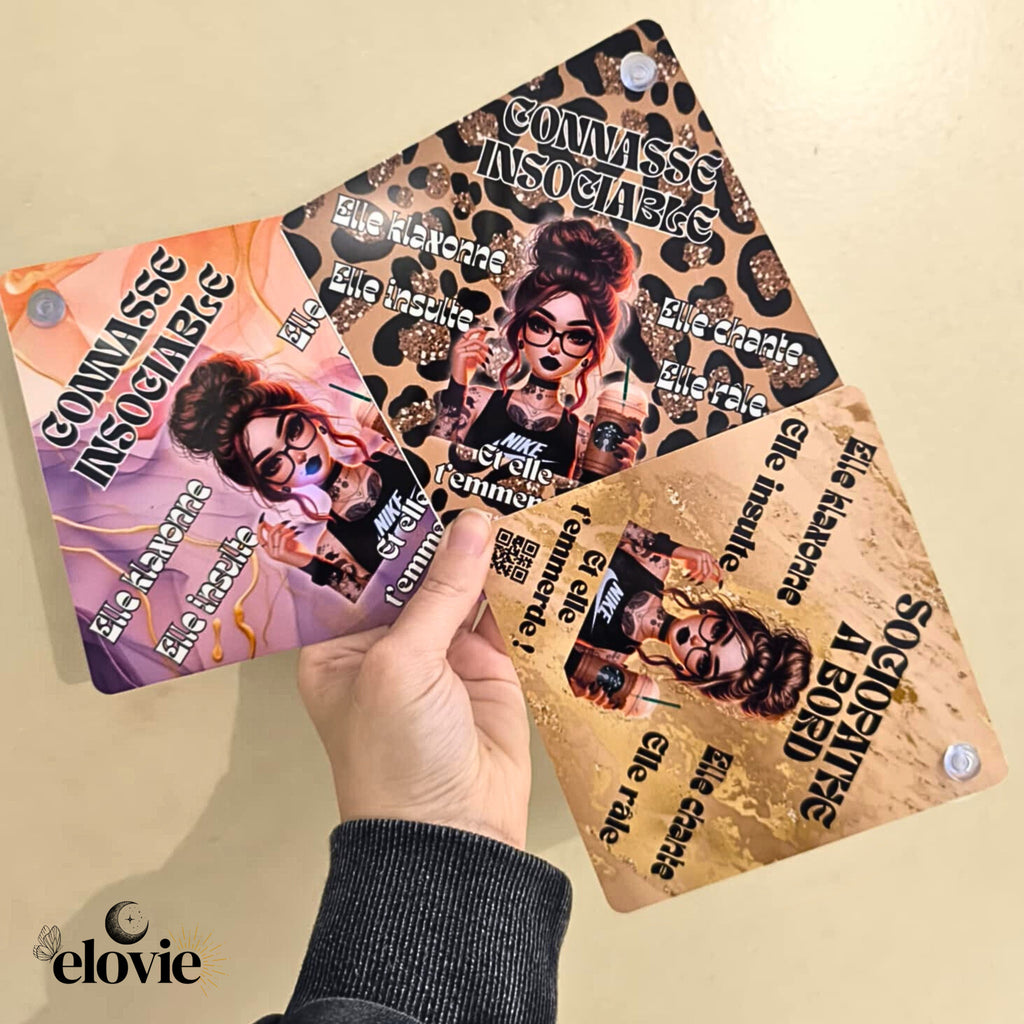 Pancarte à Ventouse Voiture – Humour &amp; Personnalisation