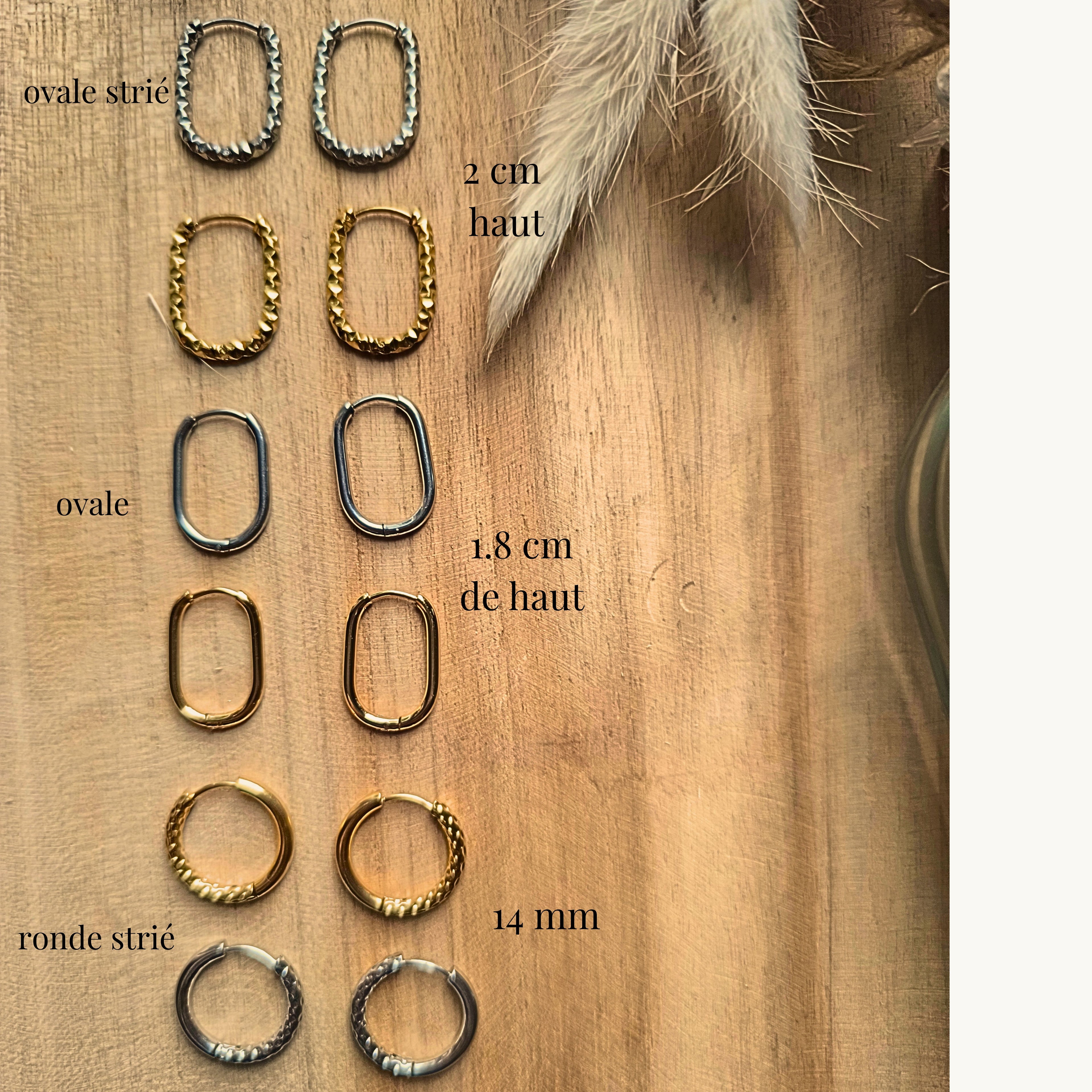 🌸 Créoles interchangeables Floréa Moyenne