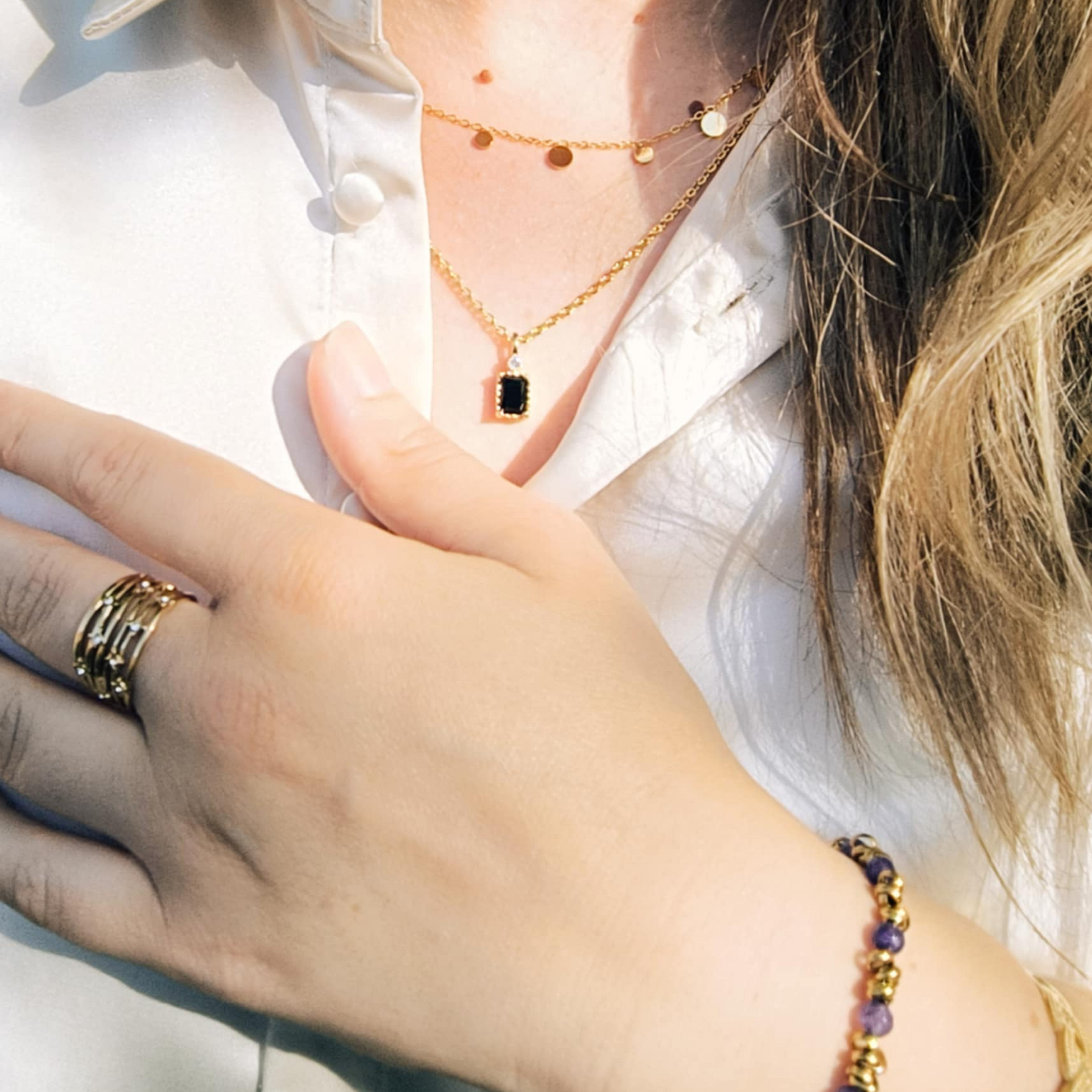 Bague Éclat Zircon – Acier Inoxydable Ajustable