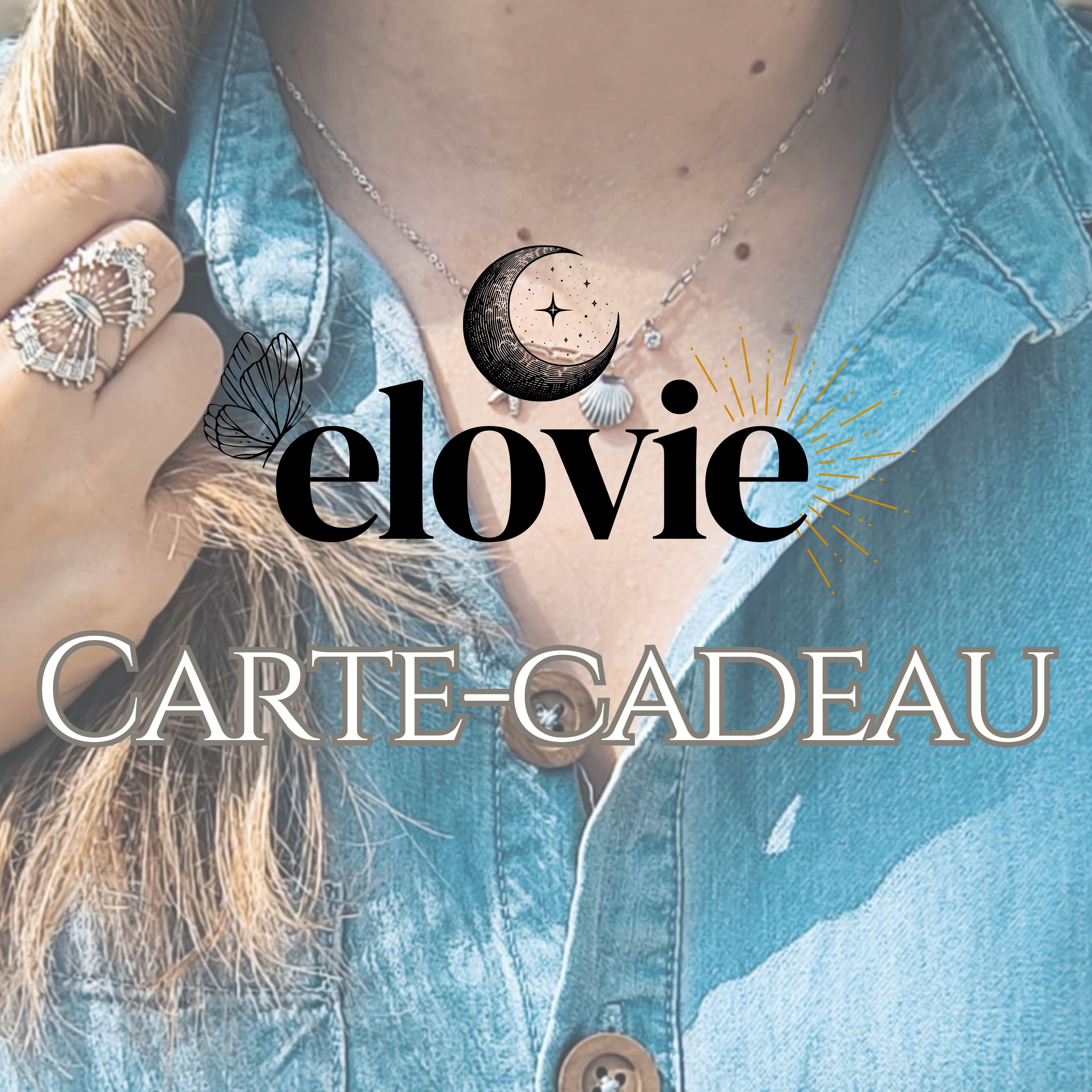 Carte Cadeau Elovie – Bijoux acier inoxydable, pierres naturelles & créations personnalisées