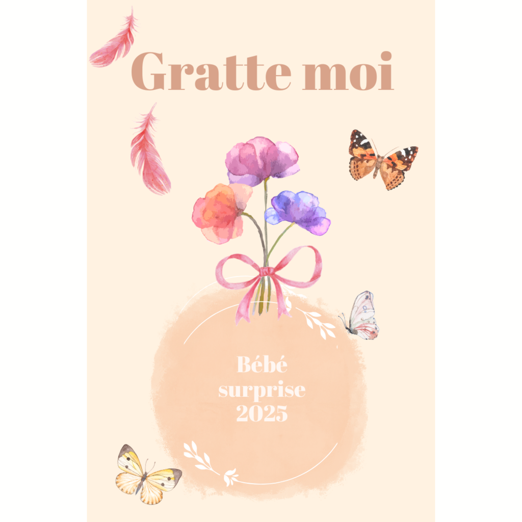 Ticket à gratter personnalisé – Message surprise
