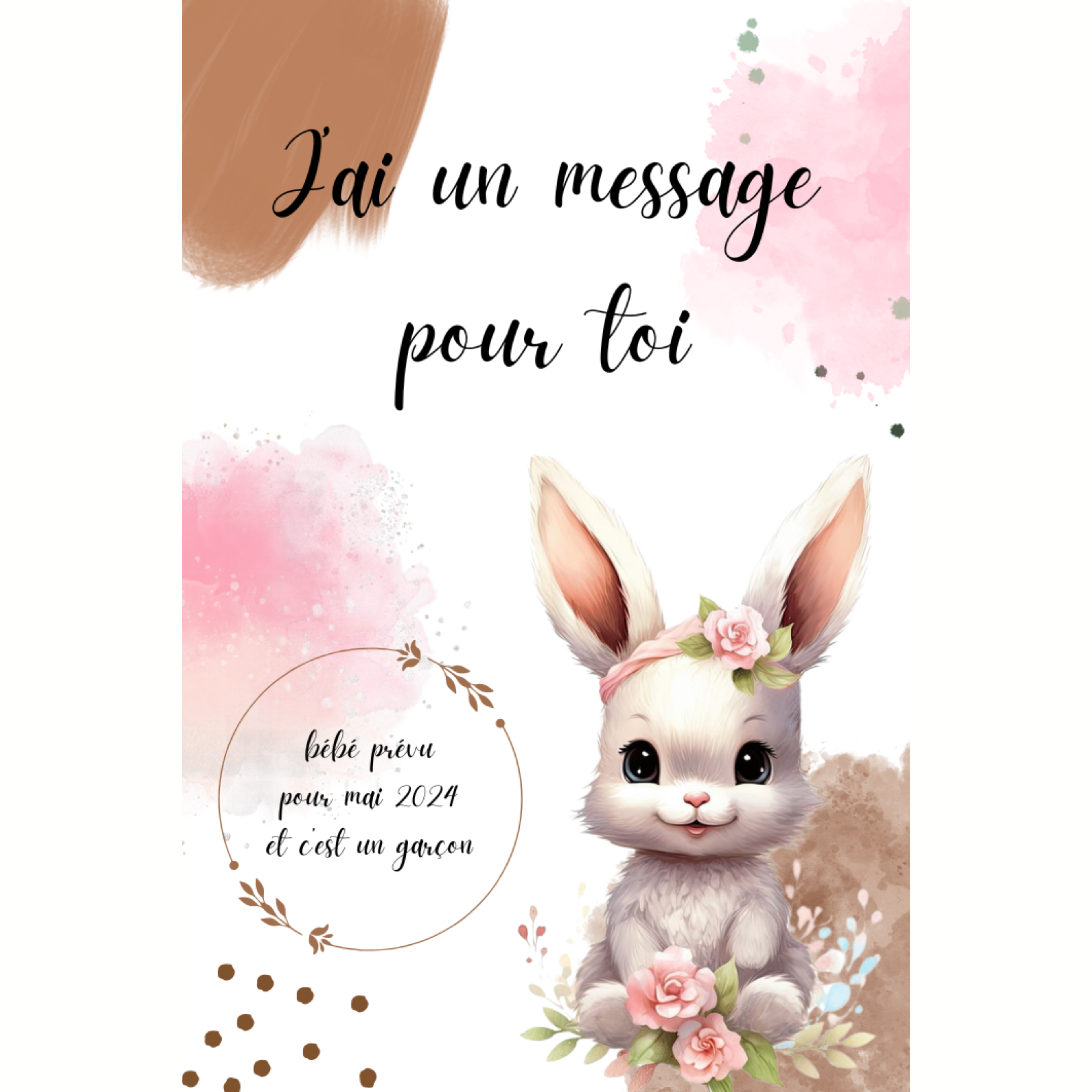 Ticket à gratter personnalisé – Message surprise