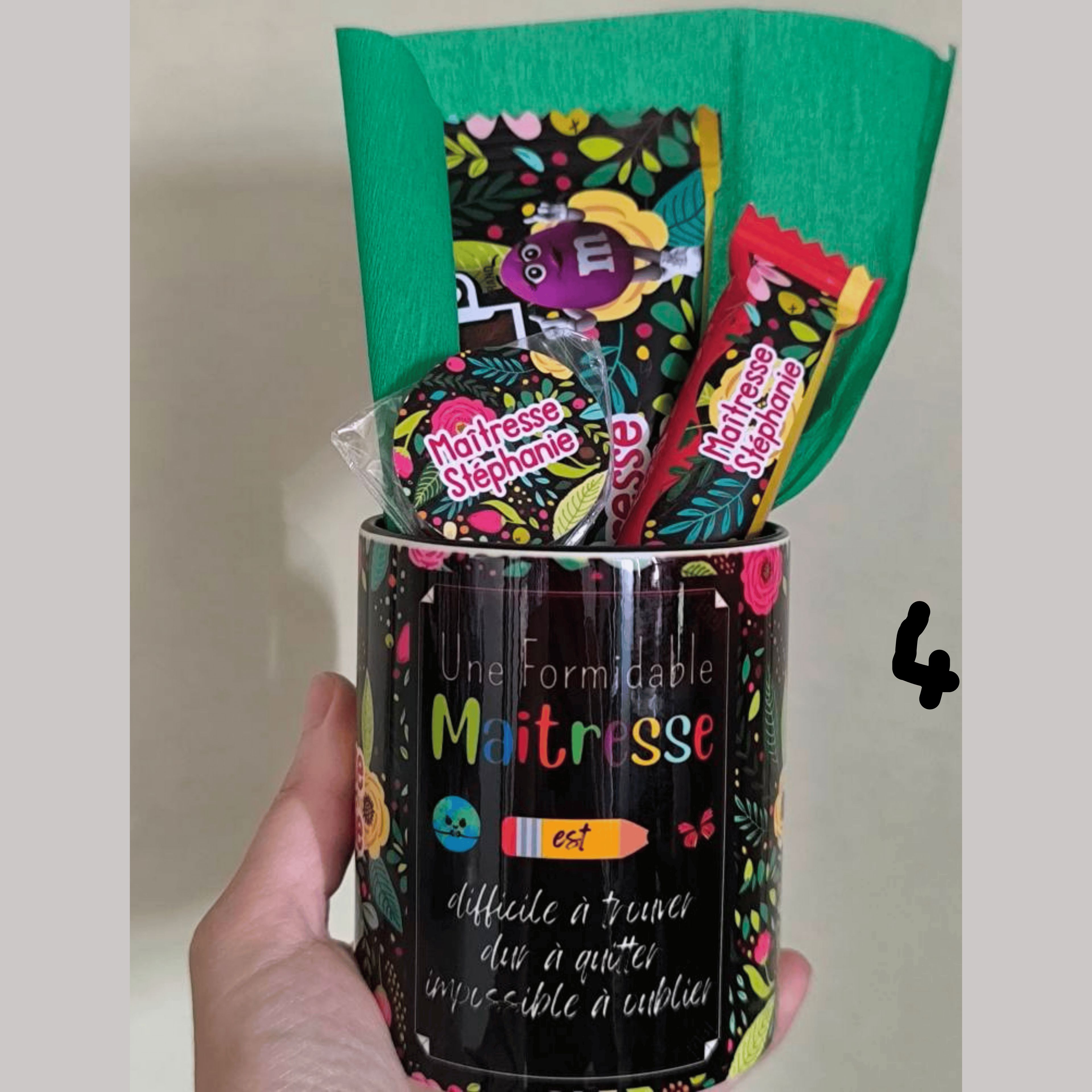 Tasse Garnie Personnalisée ☕🍬
