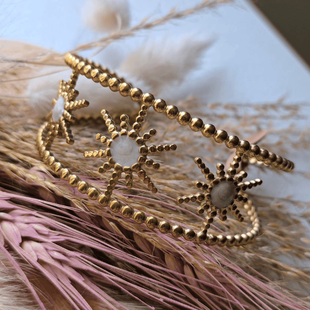 Bracelet jonc soleil élégant