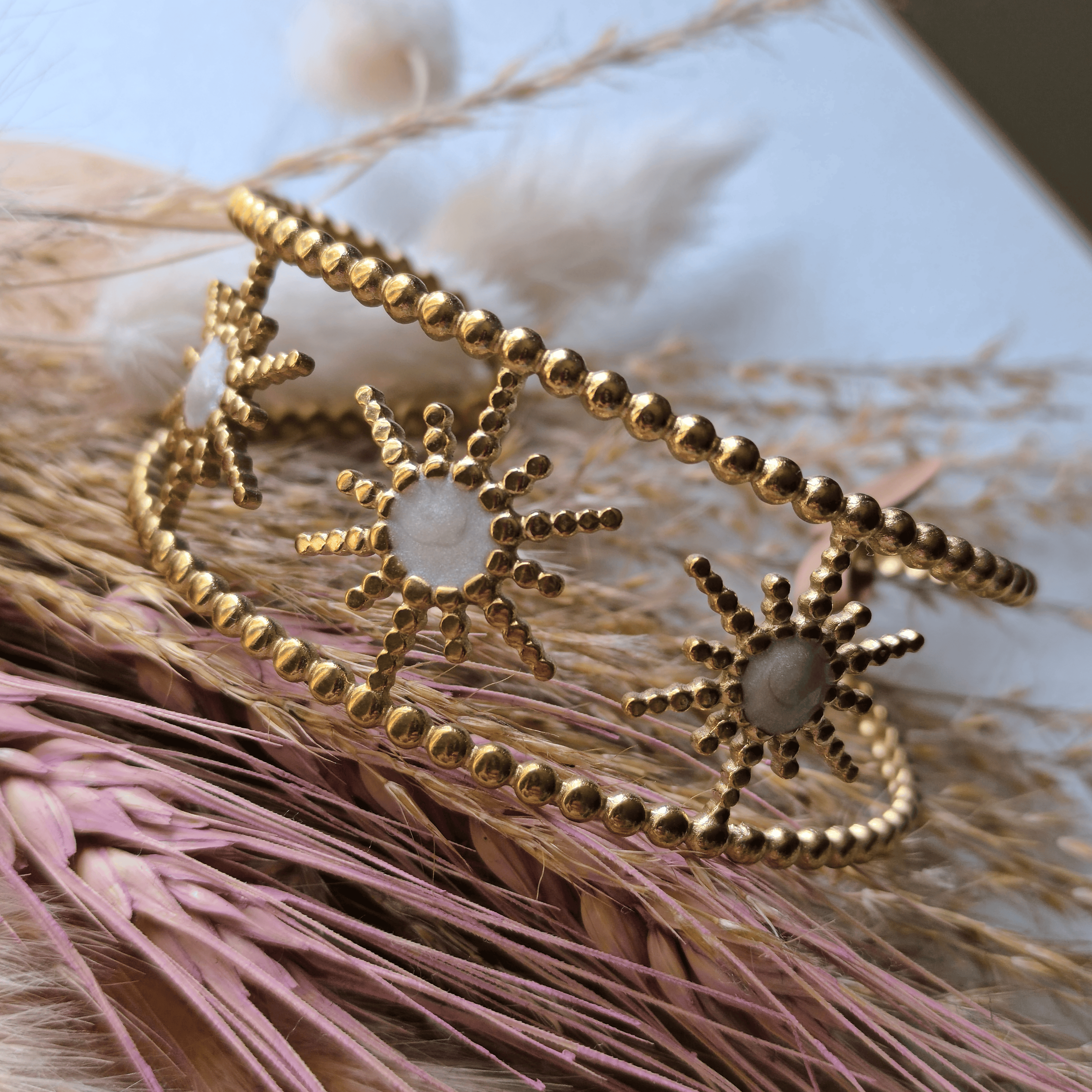 Bracelet jonc soleil élégant