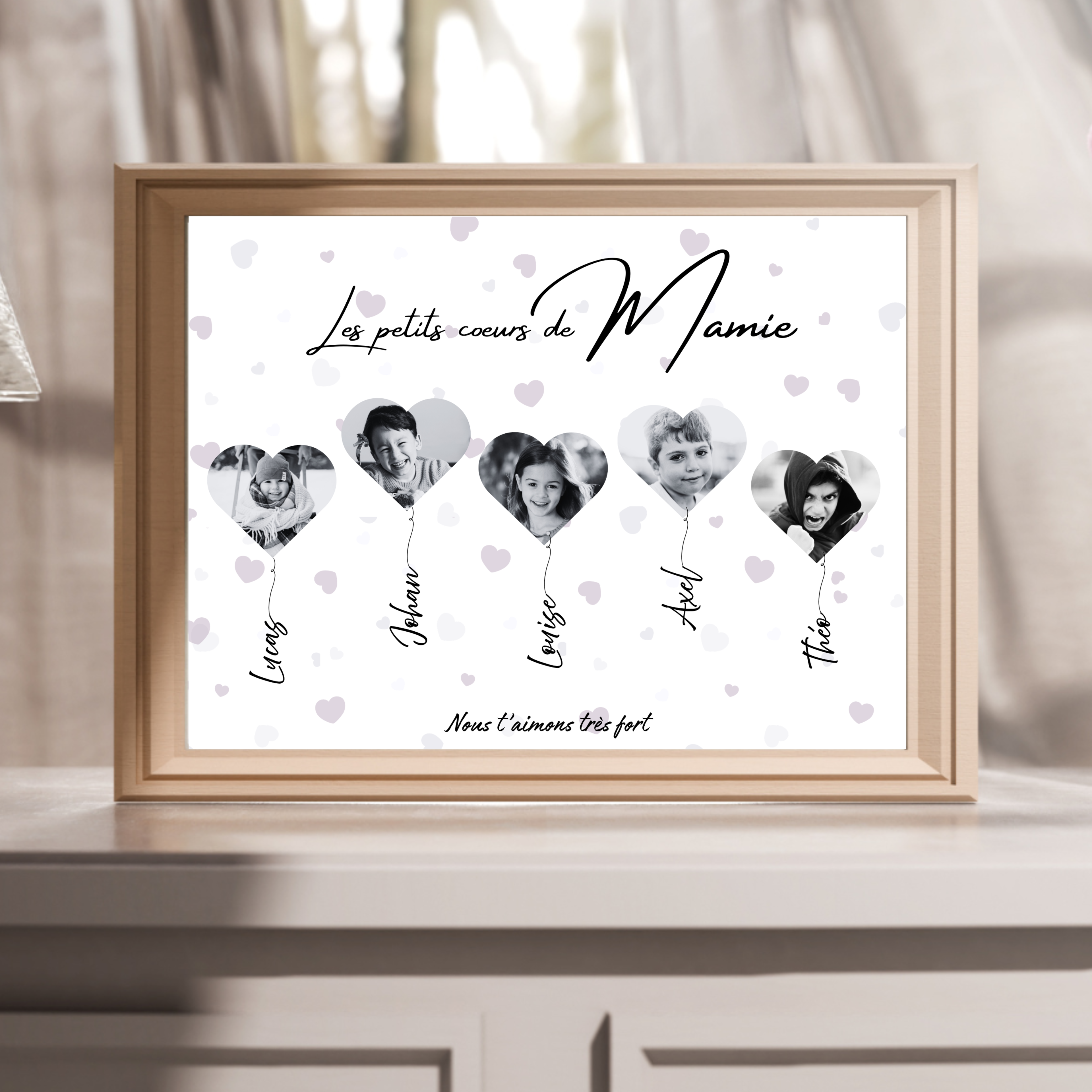 “Les Petits Cœurs de Mamie” Personnalisé