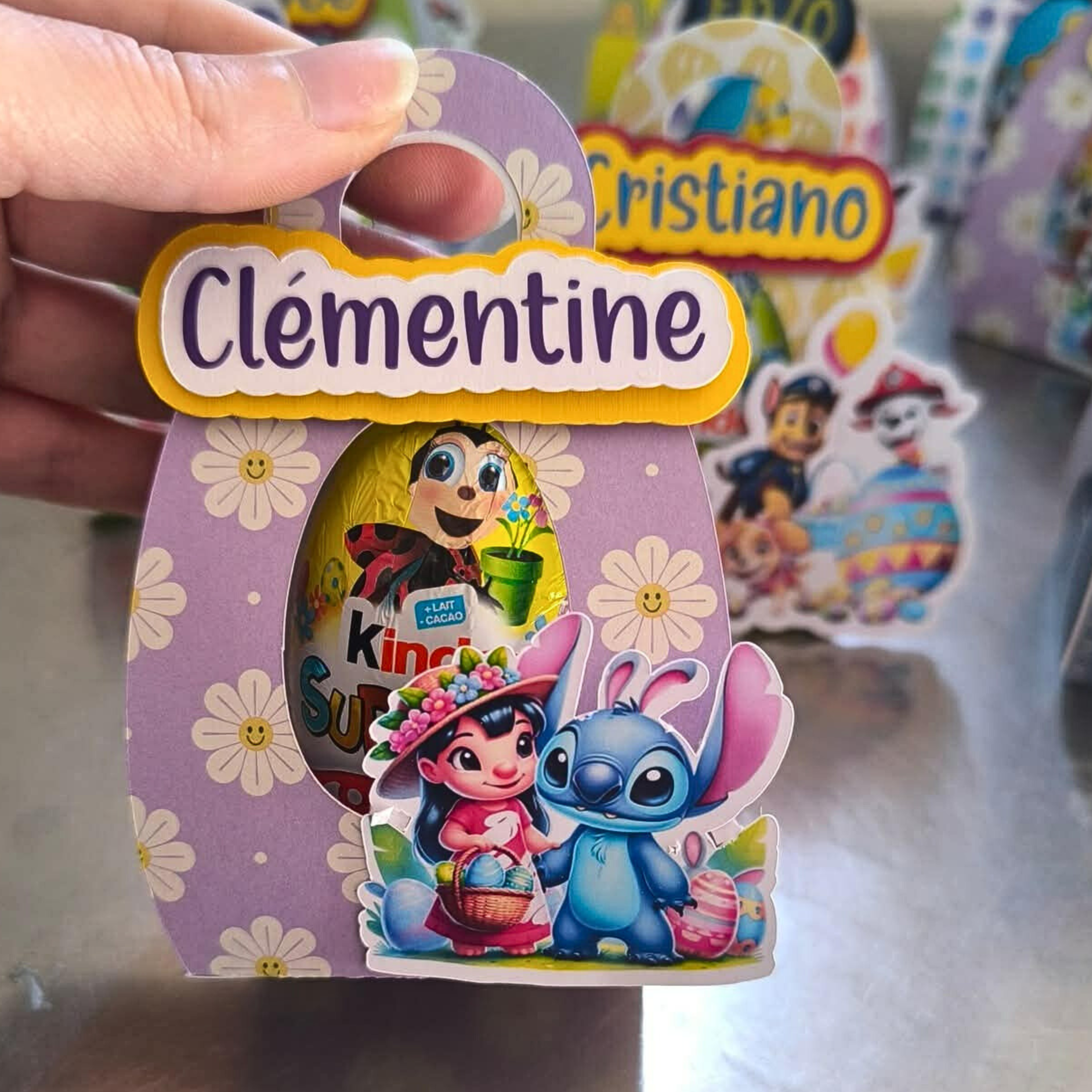 Œuf Kinder Personnalisé – Thème & Prénom