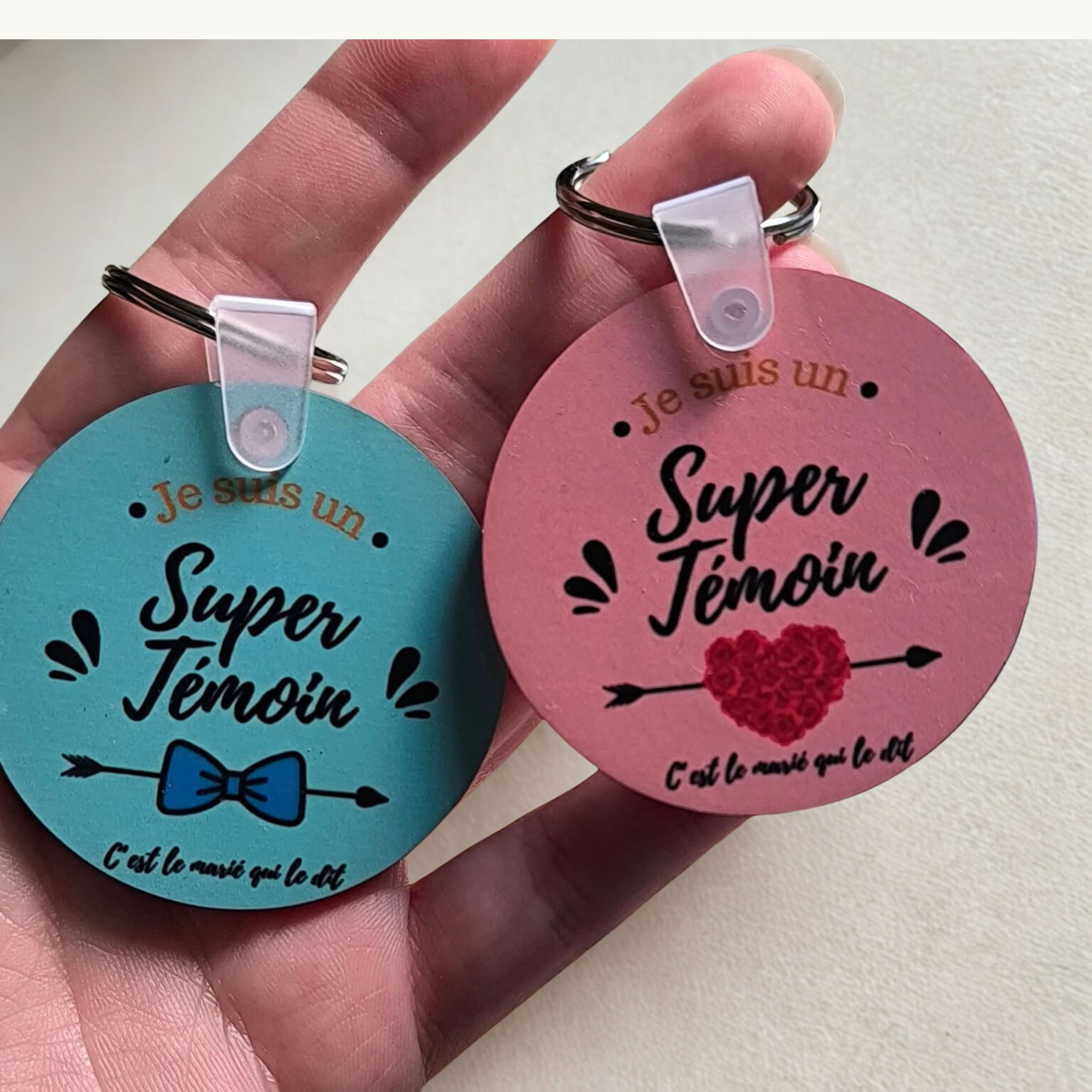 Porte-clé Personnalisé en MDF – Photo, Thème & Prénom (5 cm)