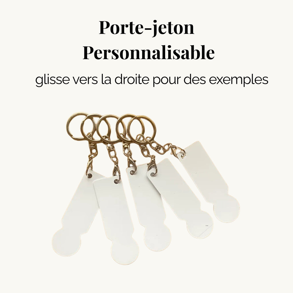 Jeton de Caddie Personnalisé – Recto/Verso
