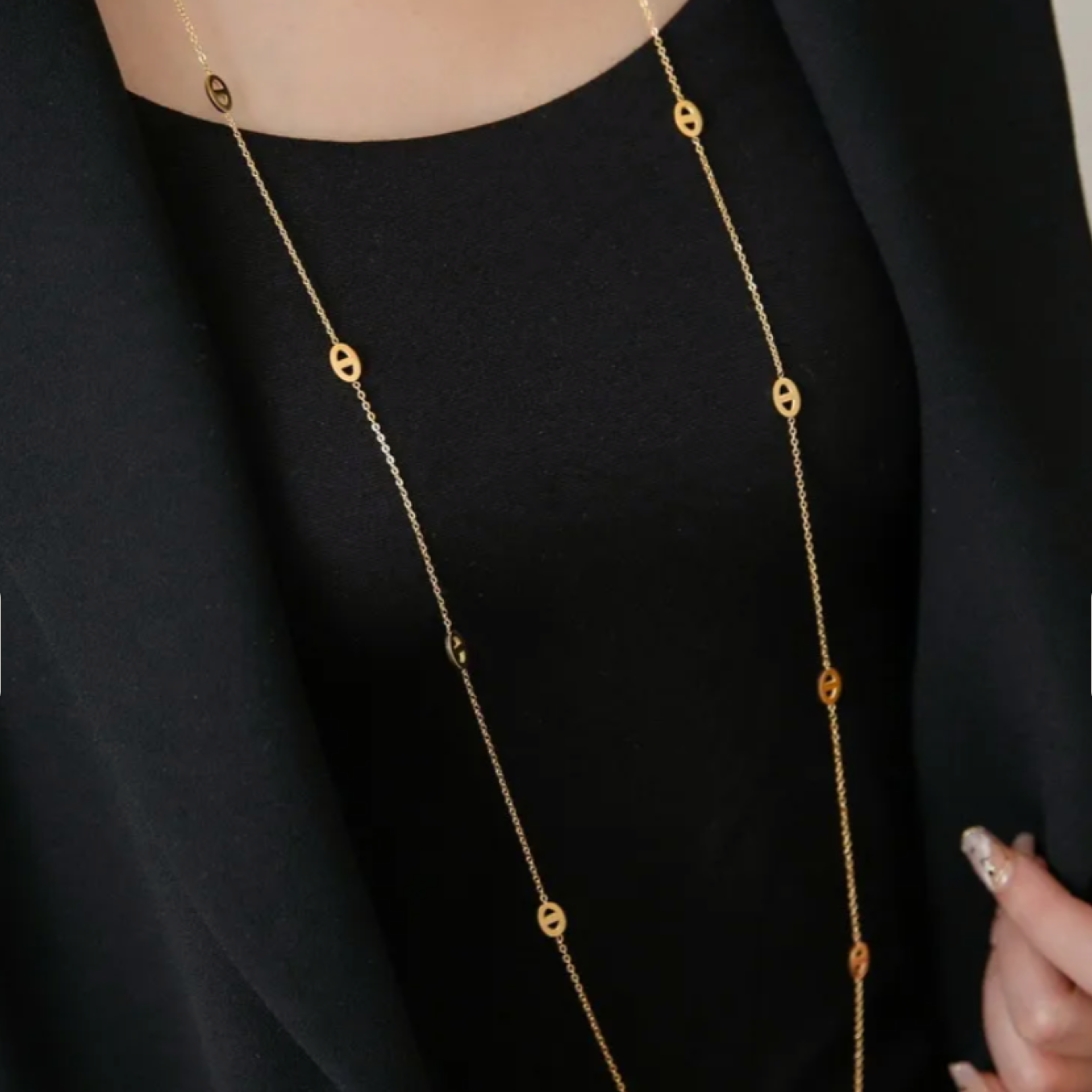 Sautoir raffiné – acier inoxydable modulable