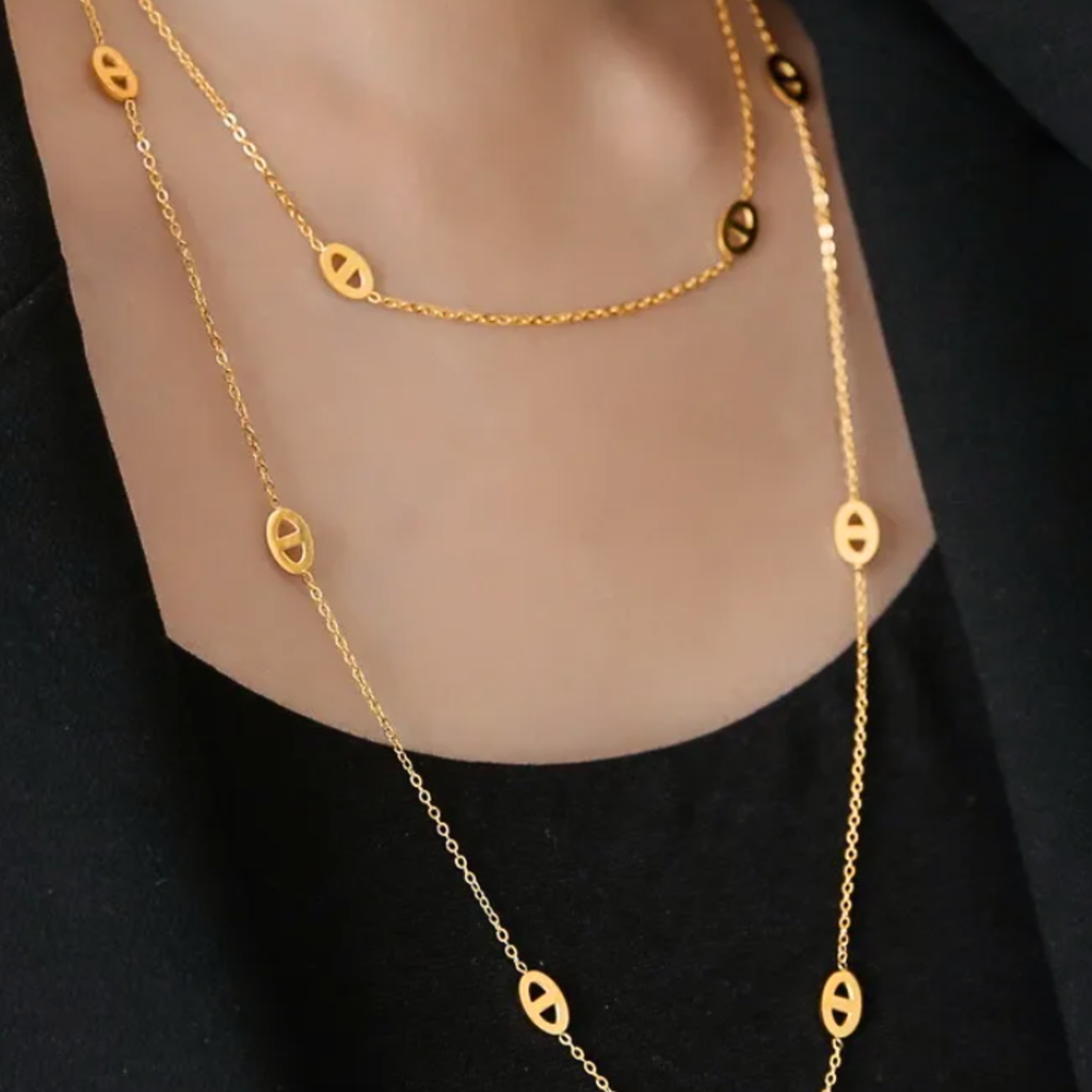 Sautoir raffiné – acier inoxydable modulable