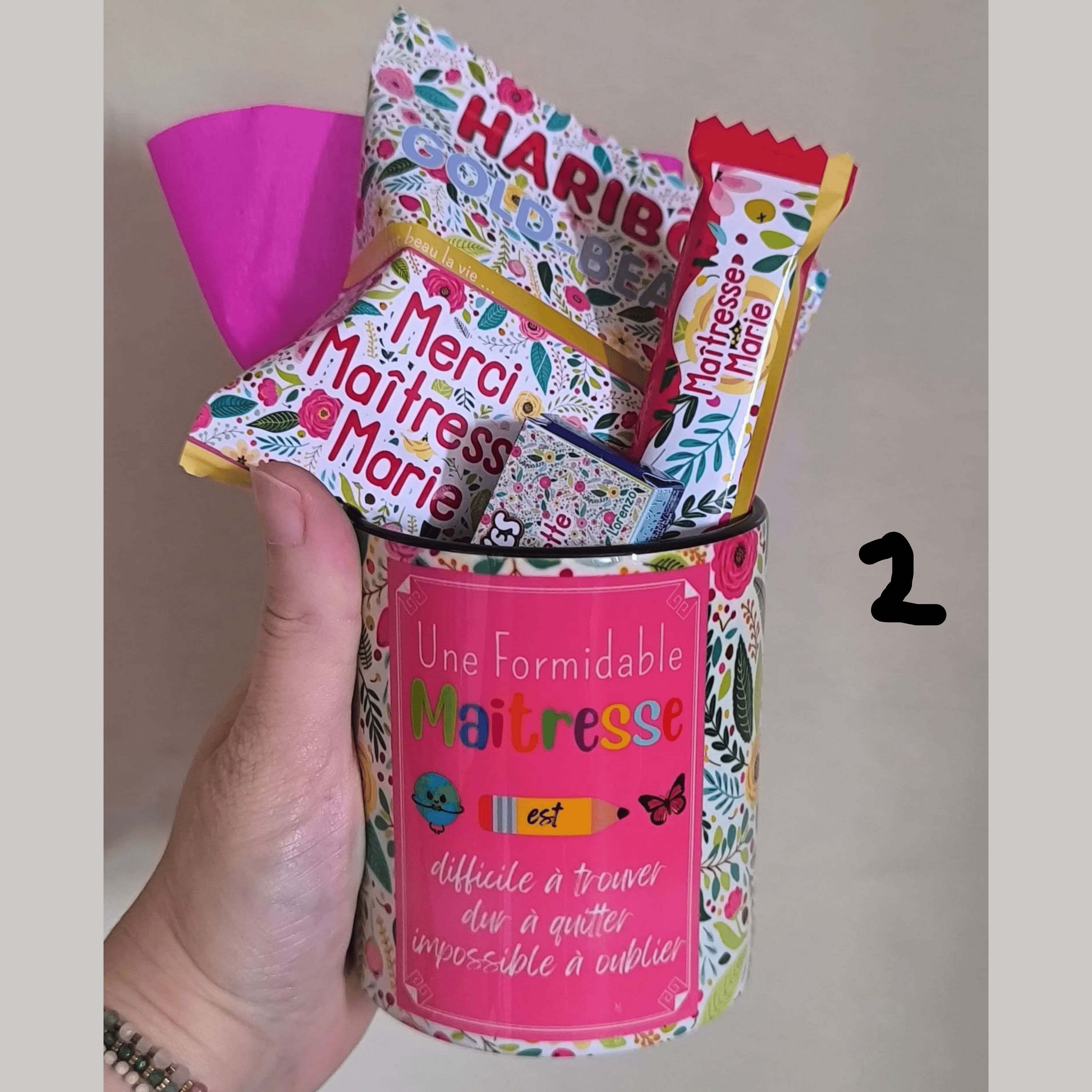 Tasse Garnie Personnalisée ☕🍬